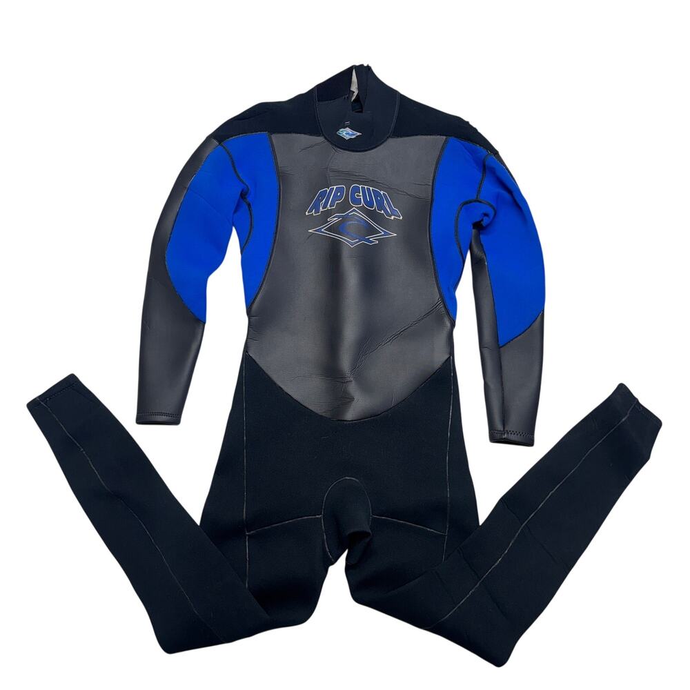 Ripcurl Wetsuit LT Mens Black Blue Aquaban Full Body Surf Diving Made in USA